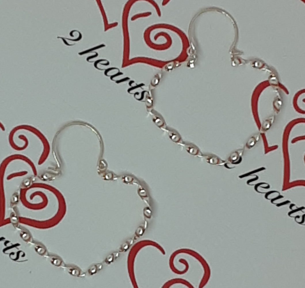 Silver Heart Earrings