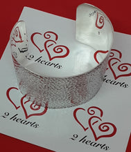 Load image into Gallery viewer, Wide Hammered Cuff/Bangle
