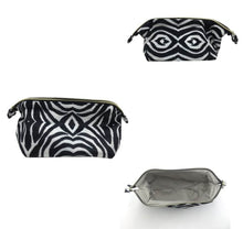 Load image into Gallery viewer, Zebra Print Make-Up Bag
