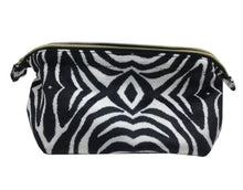 Load image into Gallery viewer, Zebra Print Make-Up Bag
