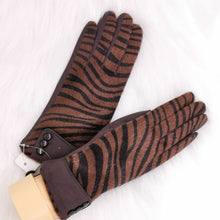 Load image into Gallery viewer, Zebra Print Gloves
