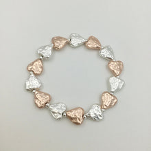 Load image into Gallery viewer, Hammered Heart Stretch Bracelet
