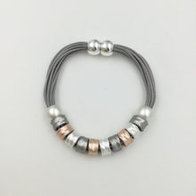 Load image into Gallery viewer, Grey Leather Bracelet
