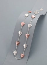 Load image into Gallery viewer, Short Hammered Heart Necklace
