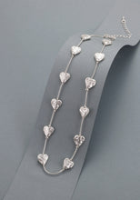 Load image into Gallery viewer, Short Hammered Heart Necklace
