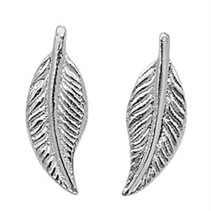 Sterling Silver Leaf Earring