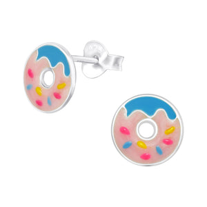 Sterling Silver Donut Earrings