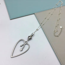 Load image into Gallery viewer, Long Heart Necklace
