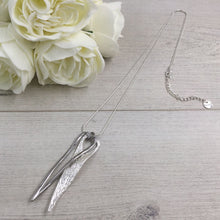 Load image into Gallery viewer, Long Necklace with Double Hearts
