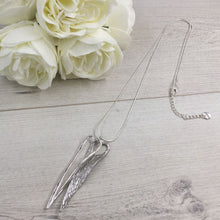 Load image into Gallery viewer, Long Necklace with Double Hearts

