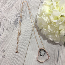 Load image into Gallery viewer, Long Double Heart Necklace
