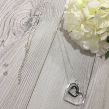 Load image into Gallery viewer, Long Double Heart Necklace
