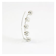Load image into Gallery viewer, Silver 5 Gemset Earlines
