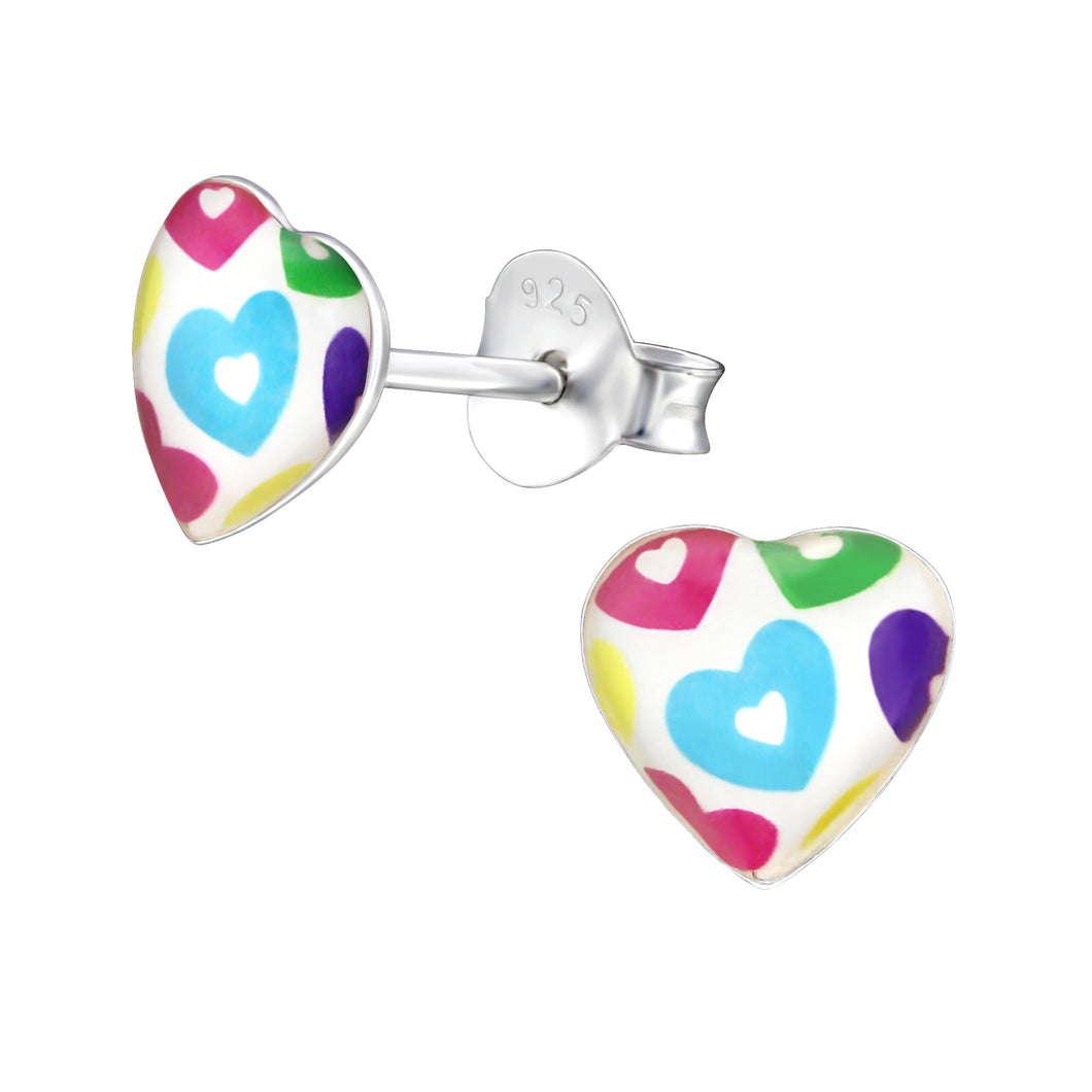 Silver Heart Earrings
