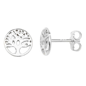 Silver Tree of Life Earring