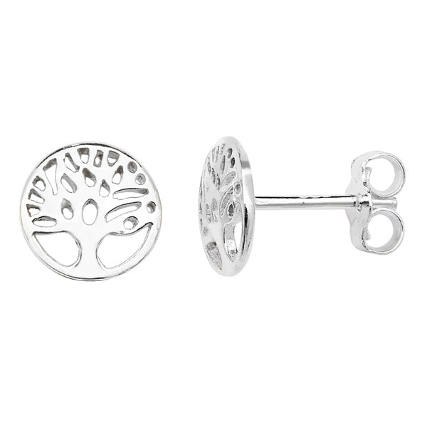 Silver Tree of Life Earring